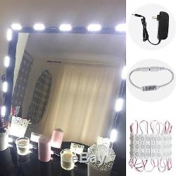 Vanity 60 LED Mirror Light Kit Makeup Hollywood Mirror Touch Dimmer Switch 9.8ft