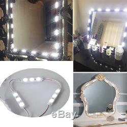 Vanity 60 LED Mirror Light Kit Makeup Hollywood Mirror Touch Dimmer Switch 9.8ft