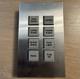 Vantage Light Control 8-button Keypad Square Touch Nickel Trim Faceplate Panel