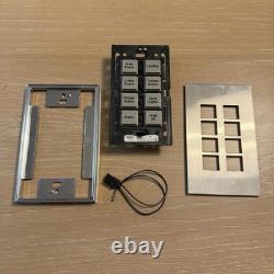 Vantage Light Control 8-Button Keypad Square Touch Nickel Trim Faceplate Panel