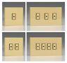 Varilight Screwless Polished Brass Touch & Remote Ir Led Dimmer Light Switches