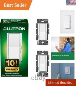 Versatile 150W Diva Dimmer Switch for 2-Pack Lighting Needs-Flicker-Free Control