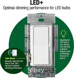 Versatile 150W Diva Dimmer Switch for 2-Pack Lighting Needs-Flicker-Free Control