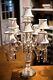 Vintage 9 Arm Crystal Luxury Table Desk Lamp Light Chandelier With Dimmer Switch
