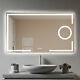 Wall Mounted Bathroom Mirror 5x Magnifying Backlit Dimmer Led Light Touch Switch