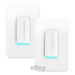 Wemo Dimmer Wi-Fi Light Switch 2-pack, Works with Amazon Alexa and Google