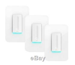 Wemo Dimmer WiFi Light Switch (F7C059) 3 Pack, Works with Alexa & Google Assistant