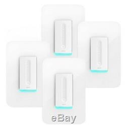 Wemo Dimmer WiFi Light Switch (F7C059) 4 Pack, Works with Alexa & Google Assistant