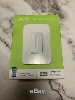 Wemo Wi-Fi Smart Dimmer Light Switch (Nest alexa Google Assistant) NEW SEALED