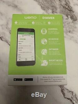 Wemo Wi-Fi Smart Dimmer Light Switch (Nest alexa Google Assistant) NEW SEALED
