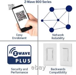Wireless Dimmer Switch Decora Smart Z-Wave 800 Series Easy Install & Modern
