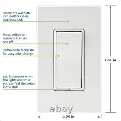 Wireless Dimmer Switch Decora Smart Z-Wave 800 Series Easy Install & Modern