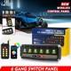 Wireless Rgb 6/8 Gang Switch Panel Led Toggle Touch Switch Circuit Box Dimmer