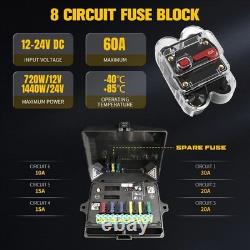 Wireless RGB 6/8 Gang Switch Panel Led Toggle Touch Switch Circuit Box Dimmer