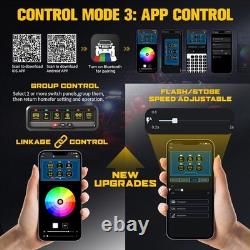 Wireless RGB 6/8 Gang Switch Panel Led Toggle Touch Switch Circuit Box Dimmer
