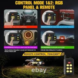 Wireless RGB 6/8 Gang Switch Panel Led Toggle Touch Switch Circuit Box Dimmer
