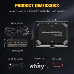 Wireless RGB 6/8 Gang Switch Panel Led Toggle Touch Switch Circuit Box Dimmer