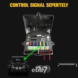 Wireless RGB 6/8 Gang Switch Panel Led Toggle Touch Switch Circuit Box Dimmer