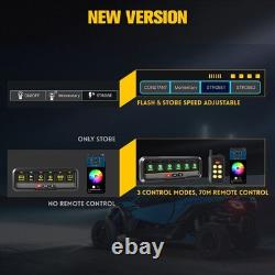 Wireless RGB 6/8 Gang Switch Panel Led Toggle Touch Switch Circuit Box Dimmer