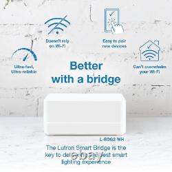 Wireless Smart Lighting Dimmer Switch (2 Count) Starter Kit with Smart Bridge
