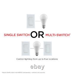 Z-Wave Smart Rocker Light Dimmer with Quickfit and Simplewire, 3-Way Ready, Comp