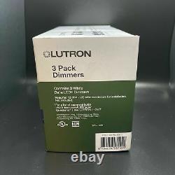 (lot Of 13) Lutron 3 Pack White Dalia Led+ Dimmers Rcl-153pnl-wh-3