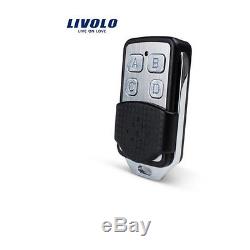 1-10 Pcs Livolo Led Light Touch Gradateur Interrupteur À Distance Ac110250v 1gang 2gang 3gang