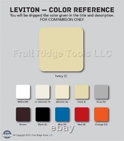 10 Nouveaux interrupteurs de gradation de lumière Leviton Decora Slide basse tension ivoire 600VA 6611-PI