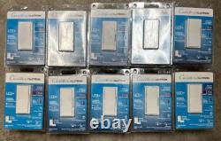 10 PCS Caseta Lutron DIVA SMART DIMMER DVRF-6L-WH-R LED+ Technologie Avancée