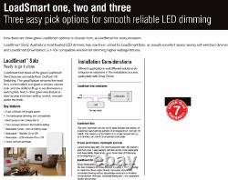 10 X Lumex Loadsmart Digital Led Dimmer Push Interrupteur On/off 450w 240v