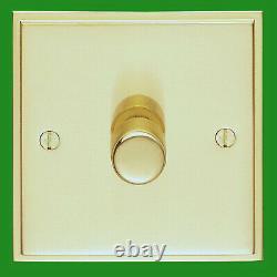 10x Victorian Brass 1 Gang 2 Way Dimmer Light Switch Lamp Knob 40-400w, 220-240v