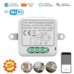 110 pièces Module d’interrupteur variateur intelligent Tuya, interrupteur d’éclairage à intensité variable pour Alexa et Google
