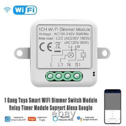 110 pièces Module d’interrupteur variateur intelligent Tuya, interrupteur d’éclairage à intensité variable pour Alexa et Google