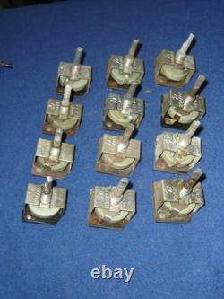 1970-1974 Interrupteur de variateur d’éclairage de tableau de bord Challenger Cuda Mopar E-Body, lot de 12, défectueux
