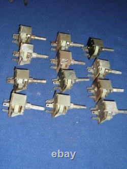 1970-1974 Interrupteur de variateur d’éclairage de tableau de bord Challenger Cuda Mopar E-Body, lot de 12, défectueux