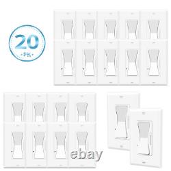 20 Packs Interrupteur Variateur pour LED & CFL Dimmables 150W / Halogène & Incandescent 600W