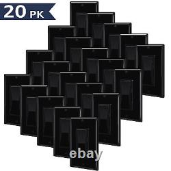 20PK Noir Decora Interrupteur, CFL 600AvecLED 3W-150W, Simple et 3-Voies