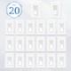 20paquets Interrupteur à Variateur Simple / 3 Voies Pour Led Dimmables / Incandescent / Cfl