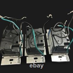 3 Interrupteurs variateurs de lumière intelligents Lutron Caseta PD-6WCL-WH-R LED+ et 2 télécommandes Pico