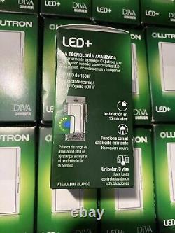 30 unités de Lutron Diva DVCL-153PR-WH 120V/Gradateur LED numérique