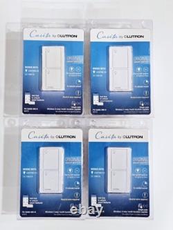 ×4 ? Caséta de Lutron Dimmer Intelligent Sans Fil 120V pour Extérieur Blanc (PD-5ANS-WH-R)