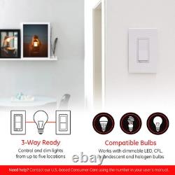 4x Jasco ZB3002 Enbrighten Zigbee Interrupteur Intelligent à Variateur à Mural