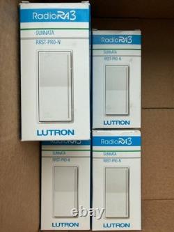 5 Lutron RadioRA 3 Sunnata PRO LED+ RF Variateur Tactile Blanc (RRST-PRO-N-WH)