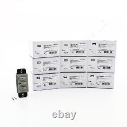 50 interrupteurs gradateurs basse tension Hubbell Gray 0-10V à verrouillage/auto ON DSL010GY