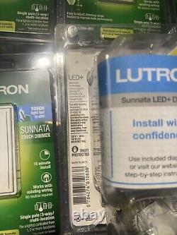 50 unités Lutron Sunnata LED+ Variateur tactile blanc (STCL-153MH-WH)