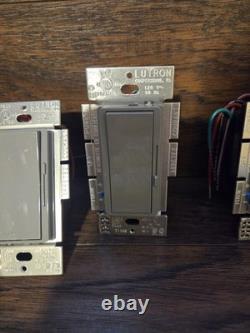 (6) Interrupteur à variateur Lutron Diva DVCL-153PR-GR LED+ (GRIS) Nouveau en boîte ouverte