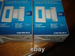6 NOUVEAUX KIT DE MONTAGE MURAL ET TÉLÉCOMMANDE Lutron Caseta PJ2W-P2B-WH-R SCELLÉS