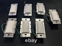 7 Interrupteurs à intensité variable Lutron Maestro en couleur Snow 5x MSCLV-600M et 2x MA-600