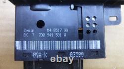 99-00 Vw Eurovan T4 Interrupteur de variation des phares 7d0941531a OEM sans feux de brouillard