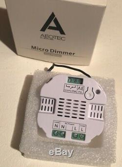 Aeotec Z-wave Micro Dimmer 2ème Édition! Smart Lighting Commutateur De Commande (nouveau!)